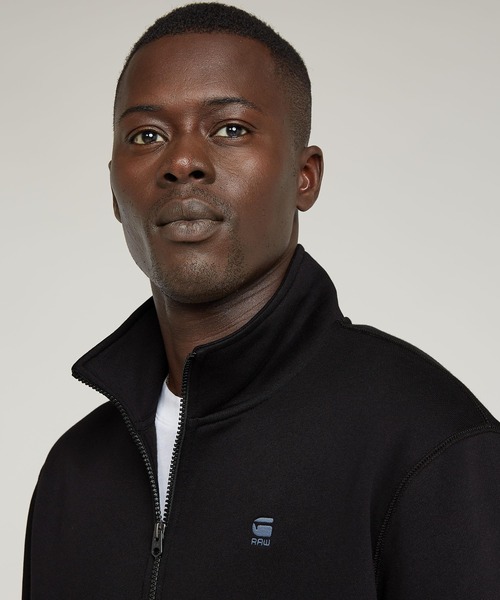 G-STAR(ジースター)の「Premium Core Half Zip Sweater/ベーシックスタイルハーフジップスウェット(スウェット・メンズ・グレー系その他/ダークブラック・X-LARGE/LARGE/X-SMALL/MEDIUM/SMALL)」の7枚目の写真