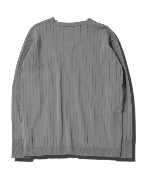 jiggys shop(ジギーズショップ)の「ワイドリブVネックニットセーター(ニット/セーター・メンズ・ホワイト/ネイビー/グレー/ブラック・LARGE/MEDIUM/X-LARGE)」の7枚目の写真