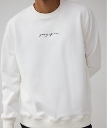 AZUL by moussy | フェイクスウェード刺繍ロゴトップス(スウェット)