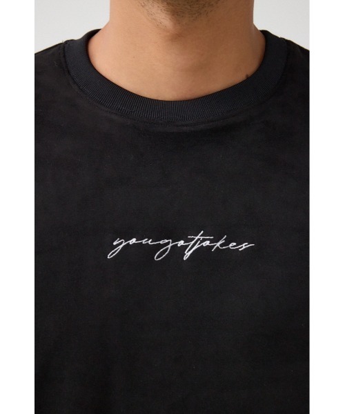 AZUL by moussy(アズールバイマウジー)の「フェイクスウェード刺繍ロゴトップス(スウェット・メンズ・ホワイト/ブラック/グレー・FREE)」の17枚目の写真