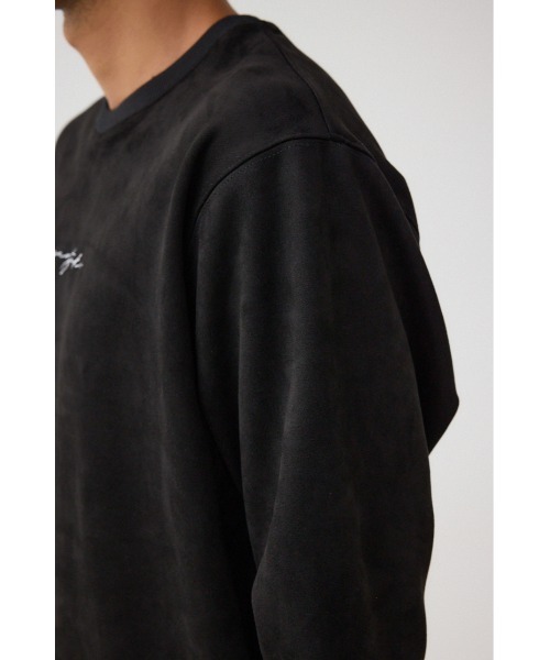 AZUL by moussy(アズールバイマウジー)の「フェイクスウェード刺繍ロゴトップス(スウェット・メンズ・ホワイト/ブラック/グレー・FREE)」の16枚目の写真