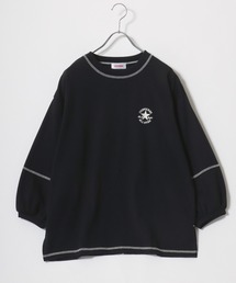 CONVERSE(コンバース)カラー配色ステッチ七分袖ロンT/長袖Tシャツプルオーバー