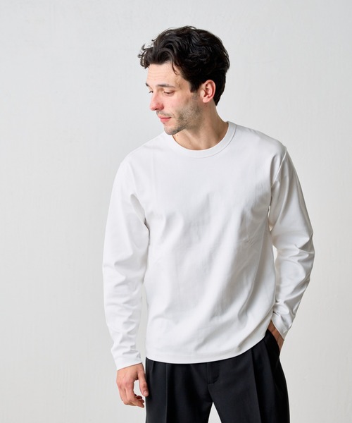 COLONY 2139(コロニートゥーワンスリーナイン)の「コットンスムースロングスリーブTシャツ(Tシャツ/カットソー・メンズ・ホワイト/ブラック/チャコールグレー・SMALL/MEDIUM/LARGE)」の1枚目の写真