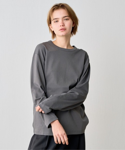 COLONY 2139(コロニートゥーワンスリーナイン)の「コットンスムースロングスリーブTシャツ(Tシャツ/カットソー・メンズ・ホワイト/ブラック/チャコールグレー・SMALL/MEDIUM/LARGE)」の3枚目の写真