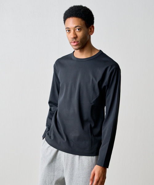 COLONY 2139(コロニートゥーワンスリーナイン)の「コットンスムースロングスリーブTシャツ(Tシャツ/カットソー・メンズ・ホワイト/ブラック/チャコールグレー・SMALL/MEDIUM/LARGE)」の13枚目の写真