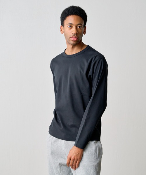 COLONY 2139(コロニートゥーワンスリーナイン)の「コットンスムースロングスリーブTシャツ(Tシャツ/カットソー・メンズ・ホワイト/ブラック/チャコールグレー・SMALL/MEDIUM/LARGE)」の14枚目の写真