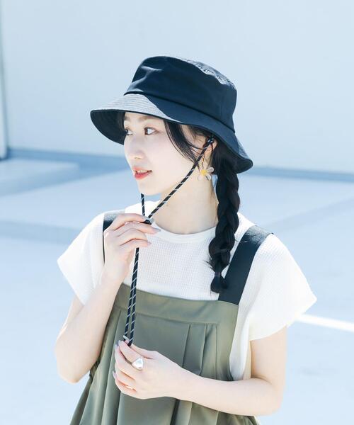 SMELLY（スメリー）の「コットンドロストハット（ハット・レディース・ブラック/アイボリー・-）」の13枚目の写真