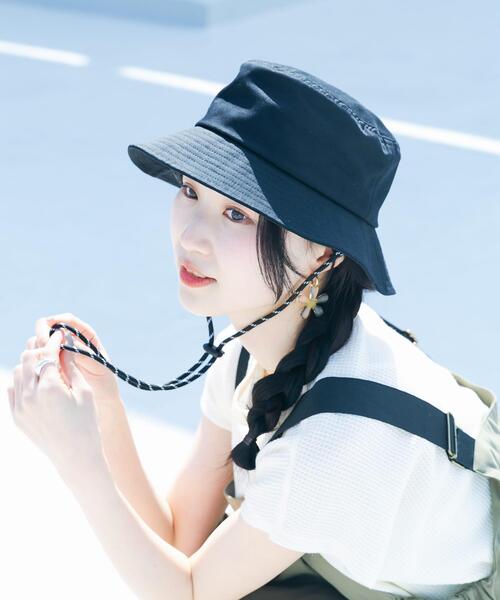 SMELLY（スメリー）の「コットンドロストハット（ハット・レディース・ブラック/アイボリー・-）」の10枚目の写真