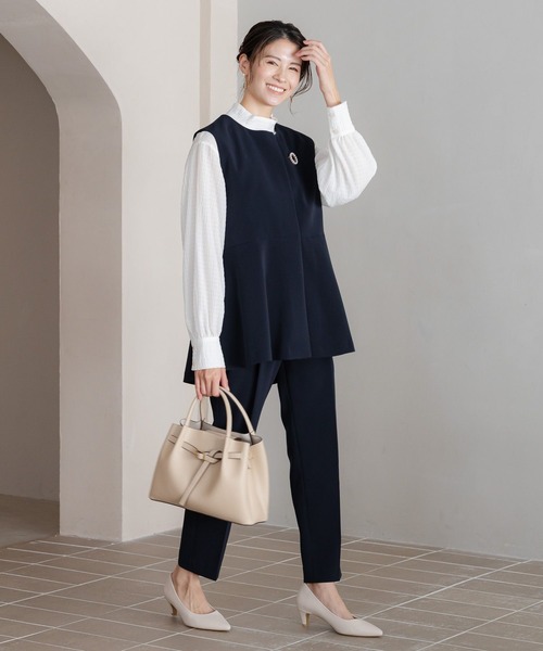 Elura（エルーラ）の「＜2025ceremony＞ベルトリュクスショルダーバッグ　288154（ハンドバッグ・レディース・ブラック/ベージュ/アイボリー・ONE SIZE）」の8枚目の写真