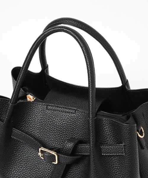 Elura（エルーラ）の「＜2025ceremony＞ベルトリュクスショルダーバッグ　288154（ハンドバッグ・レディース・ブラック/ベージュ/アイボリー・ONE SIZE）」の19枚目の写真