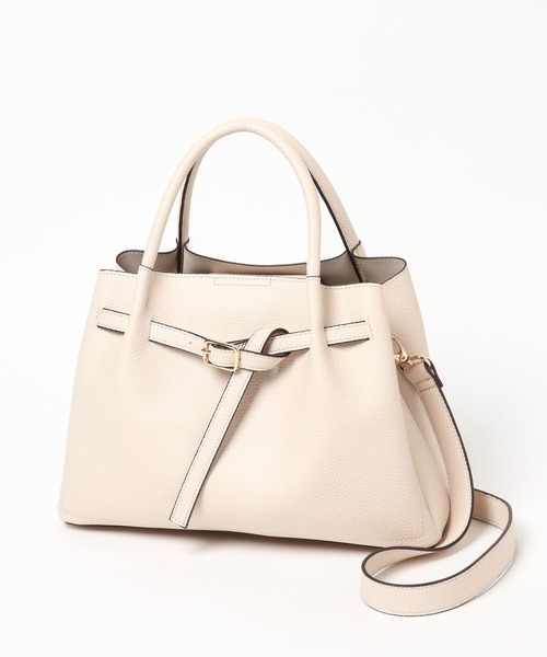 Elura（エルーラ）の「＜2025ceremony＞ベルトリュクスショルダーバッグ　288154（ハンドバッグ・レディース・ブラック/ベージュ/アイボリー・ONE SIZE）」の9枚目の写真