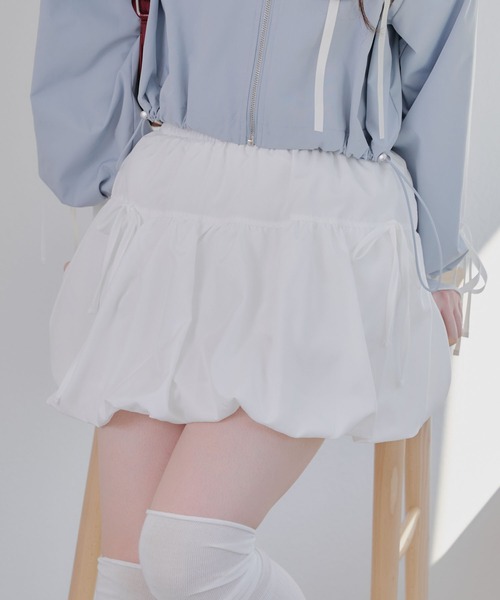 darich ウエストリボンバルーンミニスカート Darich スカート ウエストリボンバルーンミニスカート