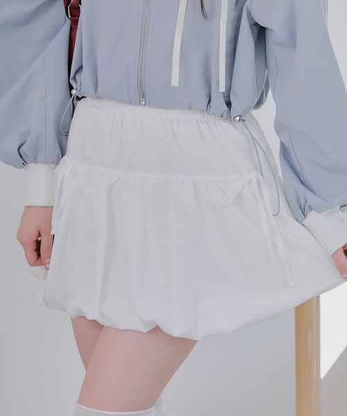 Another Branch olive des olive(アナザーブランチオリーブデオリーブ)の「リボンバルーンミニSK(スカート・レディース・ブラック/オフホワイト・FREE)」の13枚目の写真