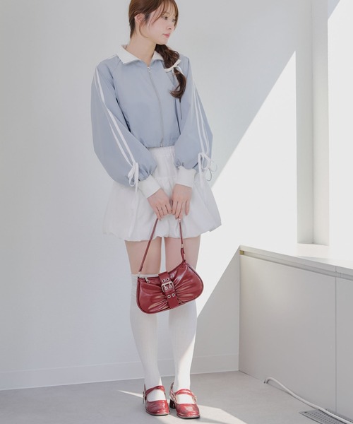 Another Branch olive des olive(アナザーブランチオリーブデオリーブ)の「リボンバルーンミニSK(スカート・レディース・ブラック/オフホワイト・FREE)」の16枚目の写真