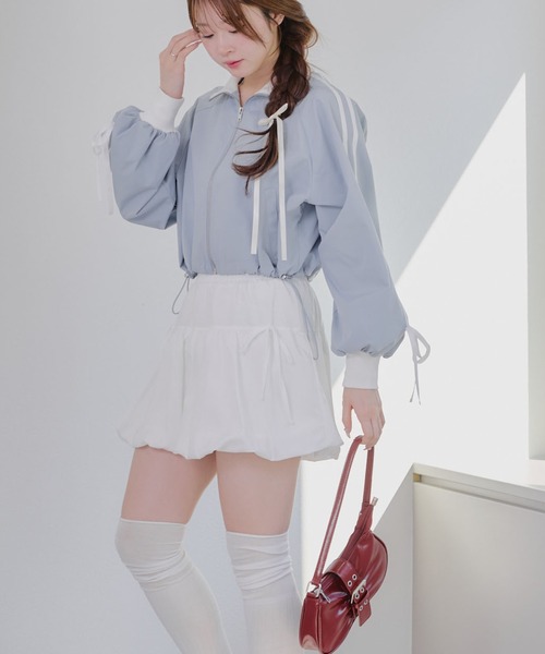 Another Branch olive des olive(アナザーブランチオリーブデオリーブ)の「リボンバルーンミニSK(スカート・レディース・ブラック/オフホワイト・FREE)」の17枚目の写真