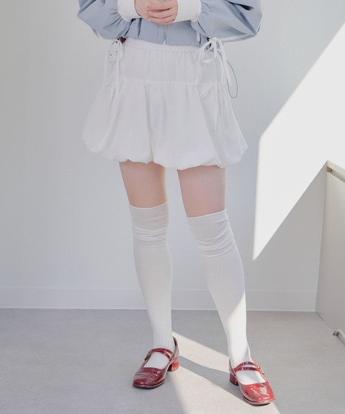 Another Branch olive des olive(アナザーブランチオリーブデオリーブ)の「リボンバルーンミニSK(スカート・レディース・ブラック/オフホワイト・FREE)」の18枚目の写真