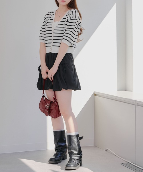 banal chic bizarreオリーブグリーン ミニスカート ロープ付き banal chic bizarreオリーブグリーン ミニスカート ロープ付き