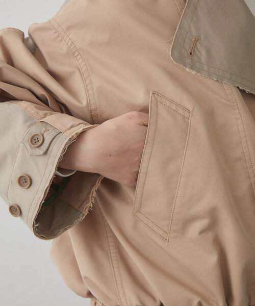 etsinta（エシンタ）の「【etsinta】リメイクショートトレンチコート（トレンチコート・レディース・ベージュ・ONE SIZE）」の21枚目の写真