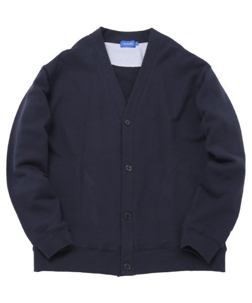 GLAZOS（グラソス）の「【大人向けサイズあり】【速乾・毛玉になりにくい】裏毛・シンプルカーディガン（カーディガン/ボレロ・キッズ・ネイビー/グレー・S/LL/L/M）」の13枚目の写真