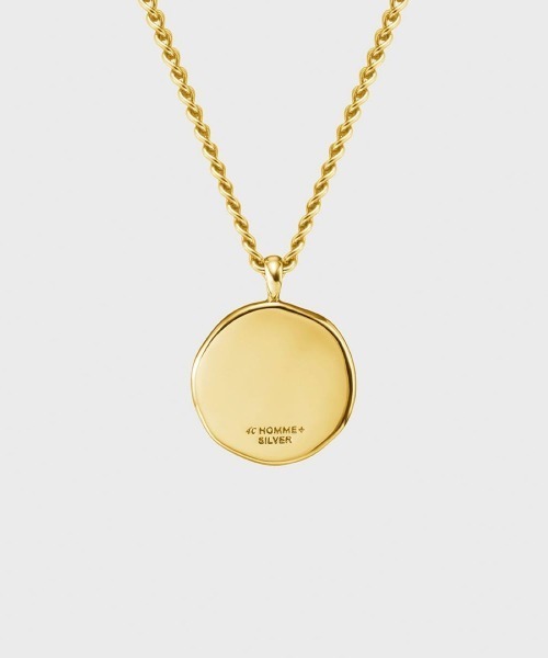 4℃ HOMME+(ヨンドシーオムプラス)の「シルバー コイン ネックレス(ネックレス・メンズ・イエローゴールド・FREE)」の3枚目の写真