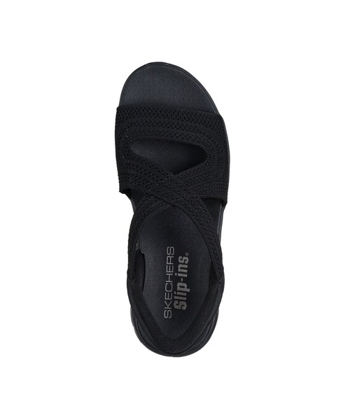 SKECHERS（スケッチャーズ）の「スケッチャーズ ハンズフリースリップインズ グライド ステップ プロ エブリデイ グライド（サンダル・レディース・ライトブルー/ブラック×ブラック・22cm/23cm/24cm/25cm）」の3枚目の写真
