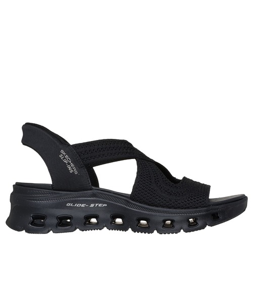 SKECHERS（スケッチャーズ）の「スケッチャーズ ハンズフリースリップインズ グライド ステップ プロ エブリデイ グライド（サンダル・レディース・ライトブルー/ブラック×ブラック・22cm/23cm/24cm/25cm）」の4枚目の写真