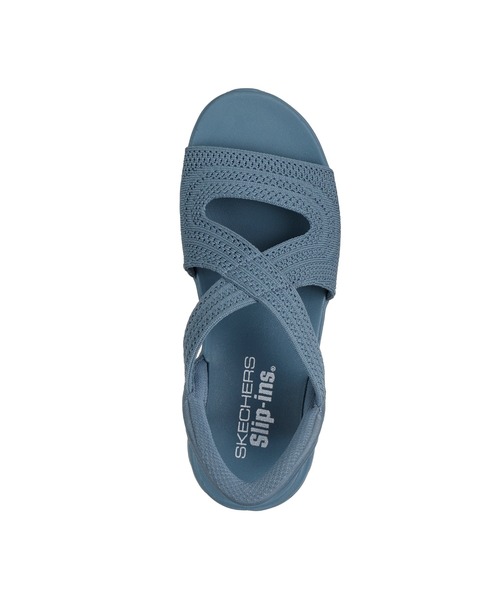 SKECHERS（スケッチャーズ）の「スケッチャーズ ハンズフリースリップインズ グライド ステップ プロ エブリデイ グライド（サンダル・レディース・ライトブルー/ブラック×ブラック・22cm/23cm/24cm/25cm）」の7枚目の写真