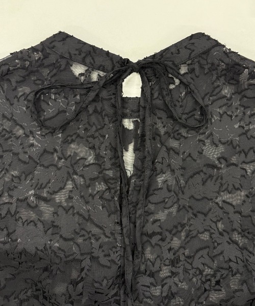 Futier land（フューティアランド）の「【オケージョン対応】ジャガードフラワーロングワンピース（ワンピース・レディース・ブラック/アイボリー・LARGE/MEDIUM）」の15枚目の写真