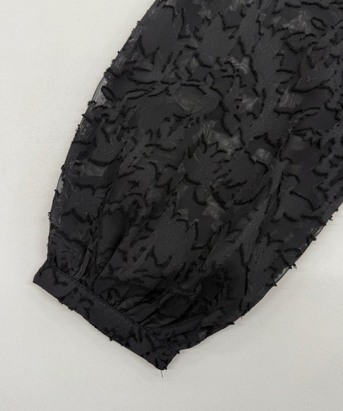 Futier land（フューティアランド）の「【オケージョン対応】ジャガードフラワーロングワンピース（ワンピース・レディース・ブラック/アイボリー・LARGE/MEDIUM）」の16枚目の写真