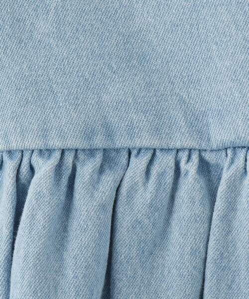 SHOO・LA・RUE（シューラルー）の「【洗える/100-150cm】スカラップ使いがキュートな デニムジャンドレ（ワンピース・キッズ・サックスブルー/ブルー系その他・11/10/12/15 /13/14）」の11枚目の写真