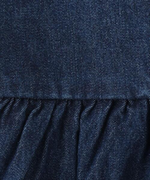 SHOO・LA・RUE（シューラルー）の「【洗える/100-150cm】スカラップ使いがキュートな デニムジャンドレ（ワンピース・キッズ・サックスブルー/ブルー系その他・11/10/12/15 /13/14）」の14枚目の写真