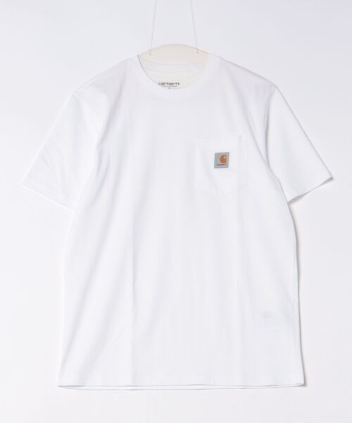 Carhartt（カーハート）の「Carhartt WIP/カーハートダブリューアイピー S/S POCKET T-SHIRT 半袖Tシャツ ポケット I030434（Tシャツ/カットソー・メンズ・ホワイト/ブラック/ライトブラウン/ネイビー/ブルー/ブラック系その他/ホワイト系その他・XL/L/M/S）」の2枚目の写真