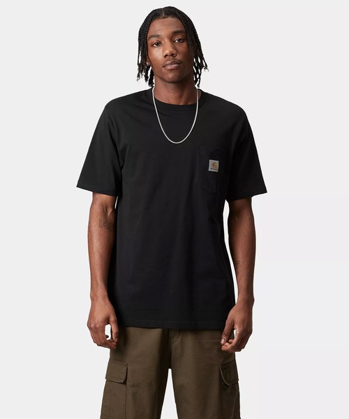 Carhartt（カーハート）の「Carhartt WIP/カーハートダブリューアイピー S/S POCKET T-SHIRT 半袖Tシャツ ポケット I030434（Tシャツ/カットソー・メンズ・ホワイト/ブラック/ライトブラウン/ネイビー/ブルー/ブラック系その他/ホワイト系その他・XL/L/M/S）」の6枚目の写真