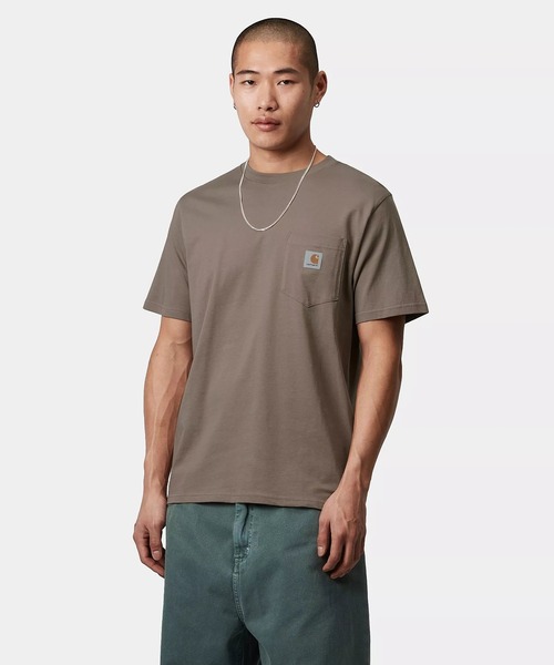 Carhartt（カーハート）の「Carhartt WIP/カーハートダブリューアイピー S/S POCKET T-SHIRT 半袖Tシャツ ポケット I030434（Tシャツ/カットソー・メンズ・ホワイト/ブラック/ライトブラウン/ネイビー/ブルー/ブラック系その他/ホワイト系その他・XL/L/M/S）」の5枚目の写真