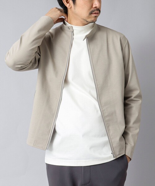 NOLLEY’S(ノーリーズ)の「【ACTIVE SECT】《限定展開》ハイゲージスムース モックネックロンT 25SS(Tシャツ/カットソー・メンズ・ホワイト/ブラック/ネイビー・S/M/L/XL)」の17枚目の写真