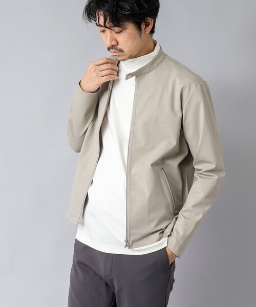 NOLLEY’S(ノーリーズ)の「【ACTIVE SECT】《限定展開》ハイゲージスムース モックネックロンT 25SS(Tシャツ/カットソー・メンズ・ホワイト/ブラック/ネイビー・S/M/L/XL)」の18枚目の写真