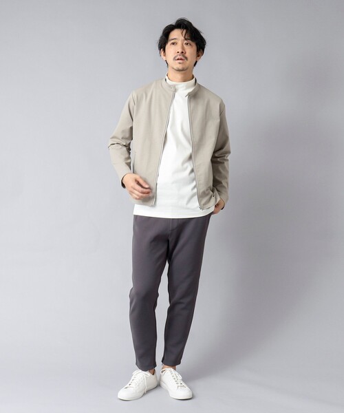 NOLLEY’S(ノーリーズ)の「【ACTIVE SECT】《限定展開》ハイゲージスムース モックネックロンT 25SS(Tシャツ/カットソー・メンズ・ホワイト/ブラック/ネイビー・S/M/L/XL)」の20枚目の写真