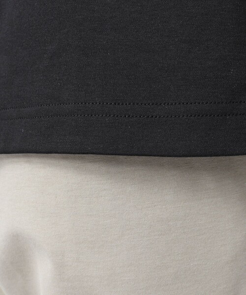 NOLLEY’S(ノーリーズ)の「【ACTIVE SECT】《限定展開》ハイゲージスムース モックネックロンT 25SS(Tシャツ/カットソー・メンズ・ホワイト/ブラック/ネイビー・S/M/L/XL)」の4枚目の写真