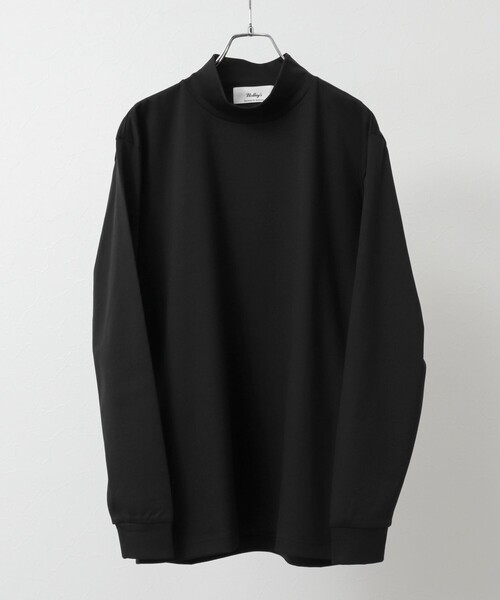 NOLLEY’S(ノーリーズ)の「【ACTIVE SECT】《限定展開》ハイゲージスムース モックネックロンT 25SS(Tシャツ/カットソー・メンズ・ホワイト/ブラック/ネイビー・S/M/L/XL)」の8枚目の写真