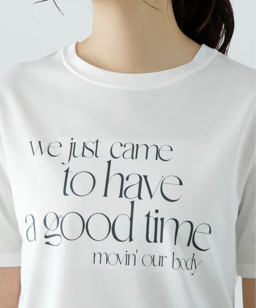 N.(N. Natural Beauty Basic)(エヌエヌナチュラルビューティーベーシック)の「タイポグラフィコンパクトロゴT(Tシャツ/カットソー・レディース・オフホワイト/ベージュ/ピンク・MEDIUM)」の12枚目の写真