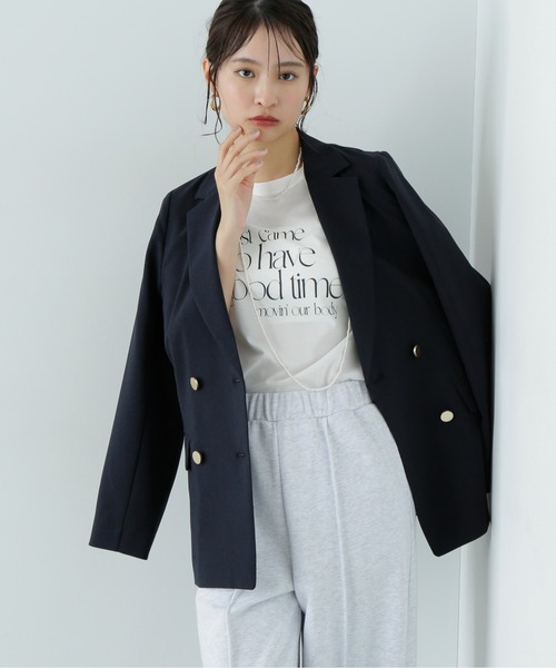 N.(N. Natural Beauty Basic)(エヌエヌナチュラルビューティーベーシック)の「タイポグラフィコンパクトロゴT(Tシャツ/カットソー・レディース・オフホワイト/ベージュ/ピンク・MEDIUM)」の22枚目の写真