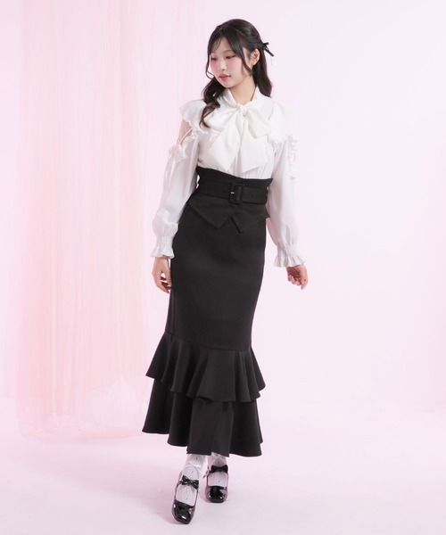 Rose コルセットベルト付マーメイドスカート6L DearMyLoveRose スカート 「4L〜6L」コルセットベルト付