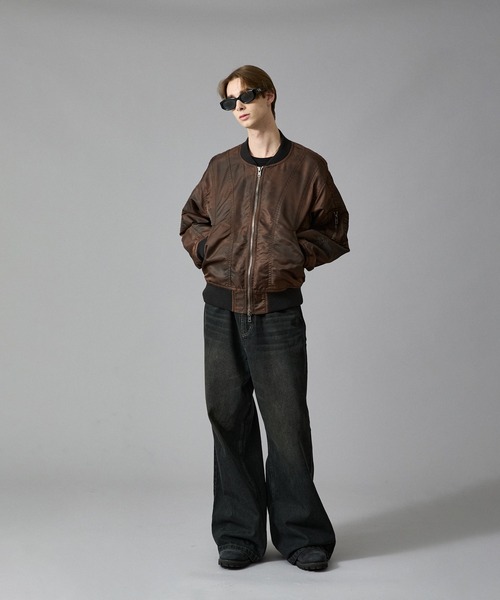 N-2B ボンバージャケット MA-1 フライトジャケット　復刻　フェード men's FUDGE