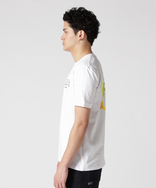 muta marine(ムータ・マリン)の「muta MARINE/ムータ マリン/別注レインボーパームツリーTシャツ(Tシャツ/カットソー・メンズ・ブラック/ホワイト・6/5/8/7)」の4枚目の写真