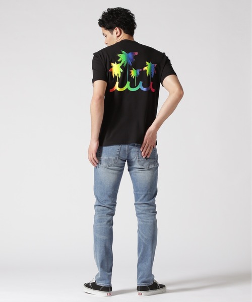 muta marine(ムータ・マリン)の「muta MARINE/ムータ マリン/別注レインボーパームツリーTシャツ(Tシャツ/カットソー・メンズ・ブラック/ホワイト・6/5/8/7)」の14枚目の写真