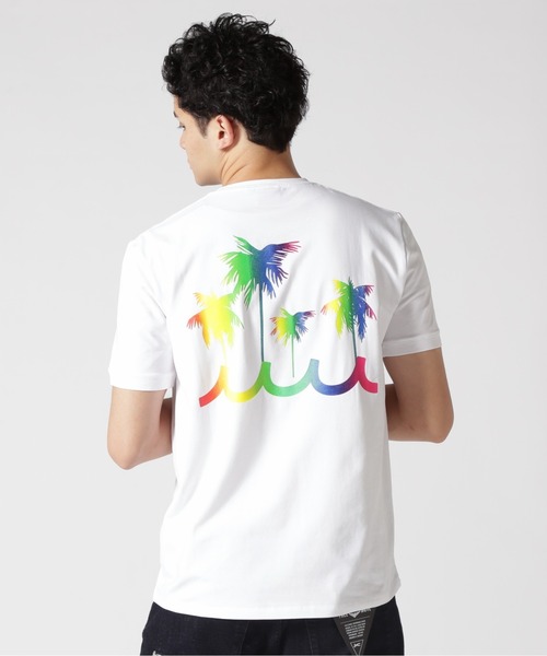 muta marine(ムータ・マリン)の「muta MARINE/ムータ マリン/別注レインボーパームツリーTシャツ(Tシャツ/カットソー・メンズ・ブラック/ホワイト・6/5/8/7)」の22枚目の写真