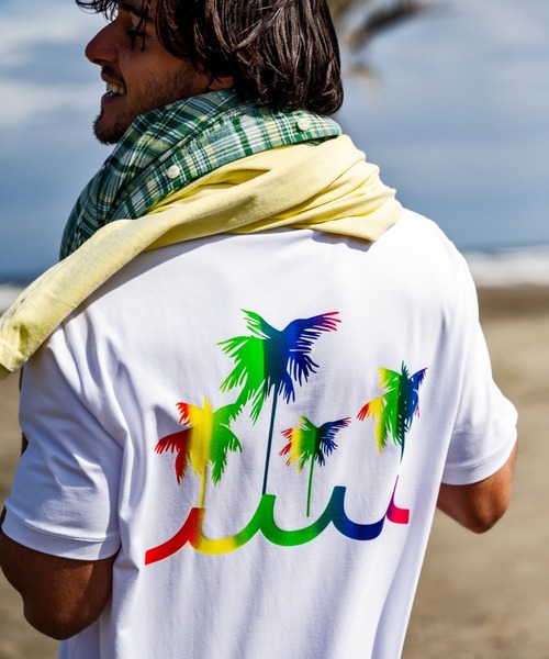 muta marine(ムータ・マリン)の「muta MARINE/ムータ マリン/別注レインボーパームツリーTシャツ(Tシャツ/カットソー・メンズ・ブラック/ホワイト・6/5/8/7)」の20枚目の写真