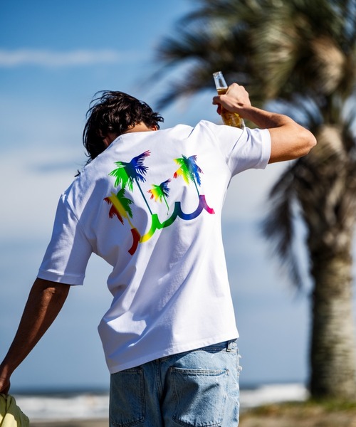 muta marine(ムータ・マリン)の「muta MARINE/ムータ マリン/別注レインボーパームツリーTシャツ(Tシャツ/カットソー・メンズ・ブラック/ホワイト・6/5/8/7)」の21枚目の写真