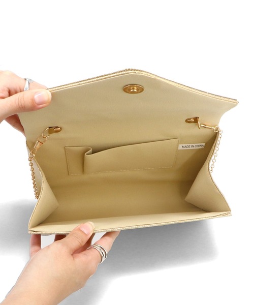 ORiental TRaffic（オリエンタルトラフィック）の「ラインストーンエンベロープクラッチバッグ/MOB021（クラッチバッグ・レディース・ゴールド/シルバー・ﾌﾘ-）」の14枚目の写真