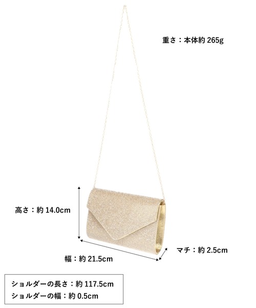 ORiental TRaffic（オリエンタルトラフィック）の「ラインストーンエンベロープクラッチバッグ/MOB021（クラッチバッグ・レディース・ゴールド/シルバー・ﾌﾘ-）」の11枚目の写真